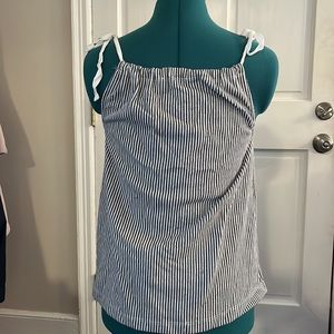 Copper key sleeveless blouse